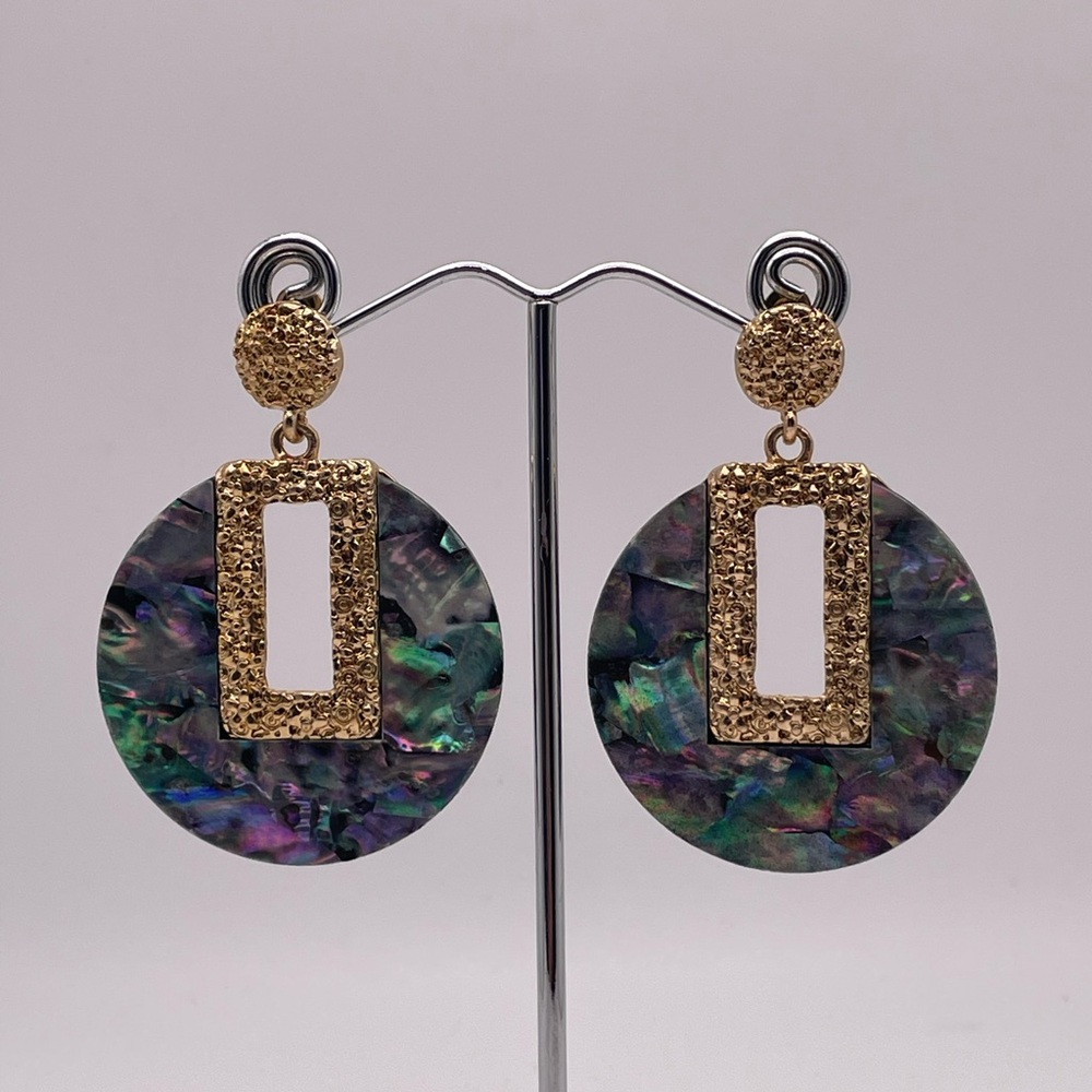 Fashion Gold Multicolor Earrings